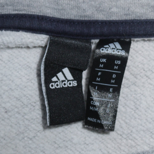 Adidas Men's Grey Crew Neck Pullover Sweatshirt Medium