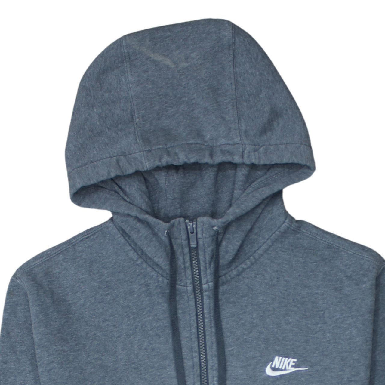 Nike Men's Grey Full Zip Fleece Hoodie Size M Sportswear