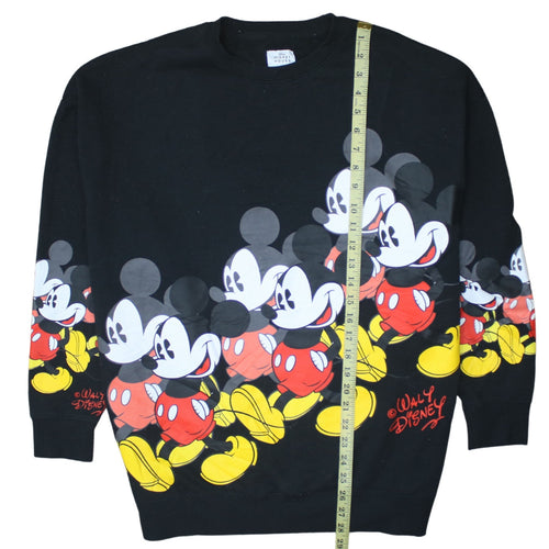 Disney Mickey Mouse Unisex Black Pullover Sweatshirt Size S