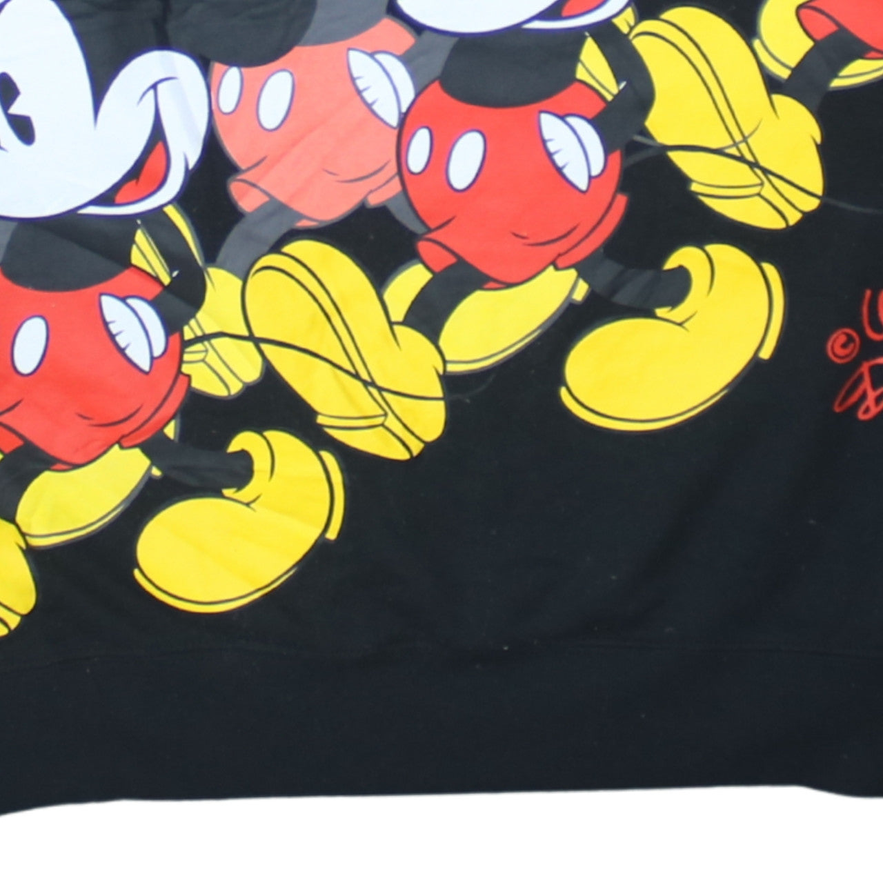 Disney Mickey Mouse Unisex Black Pullover Sweatshirt Size S