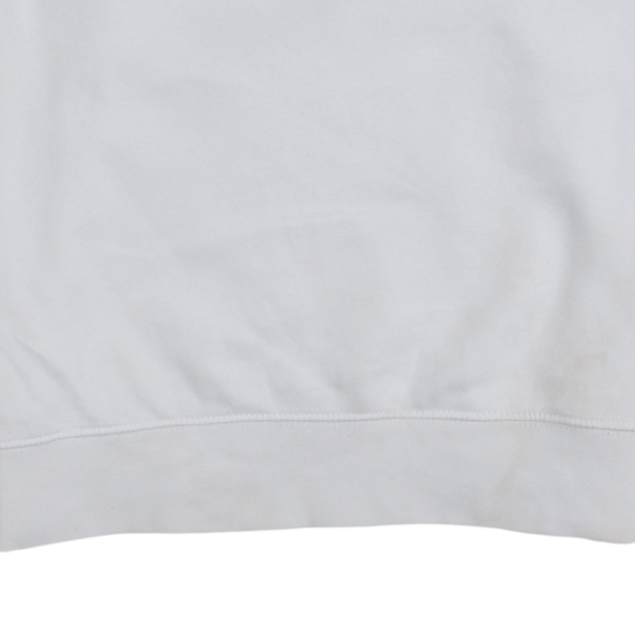 Nike Men's White Small Logo Pullover Sweatshirt Crew Neck