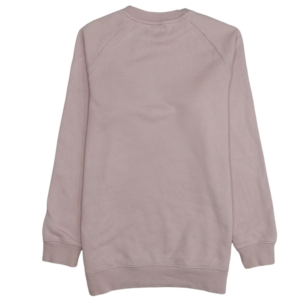 Adidas Womens Pink Crew Neck Pullover Sweatshirt UK 6 XS Logo Print