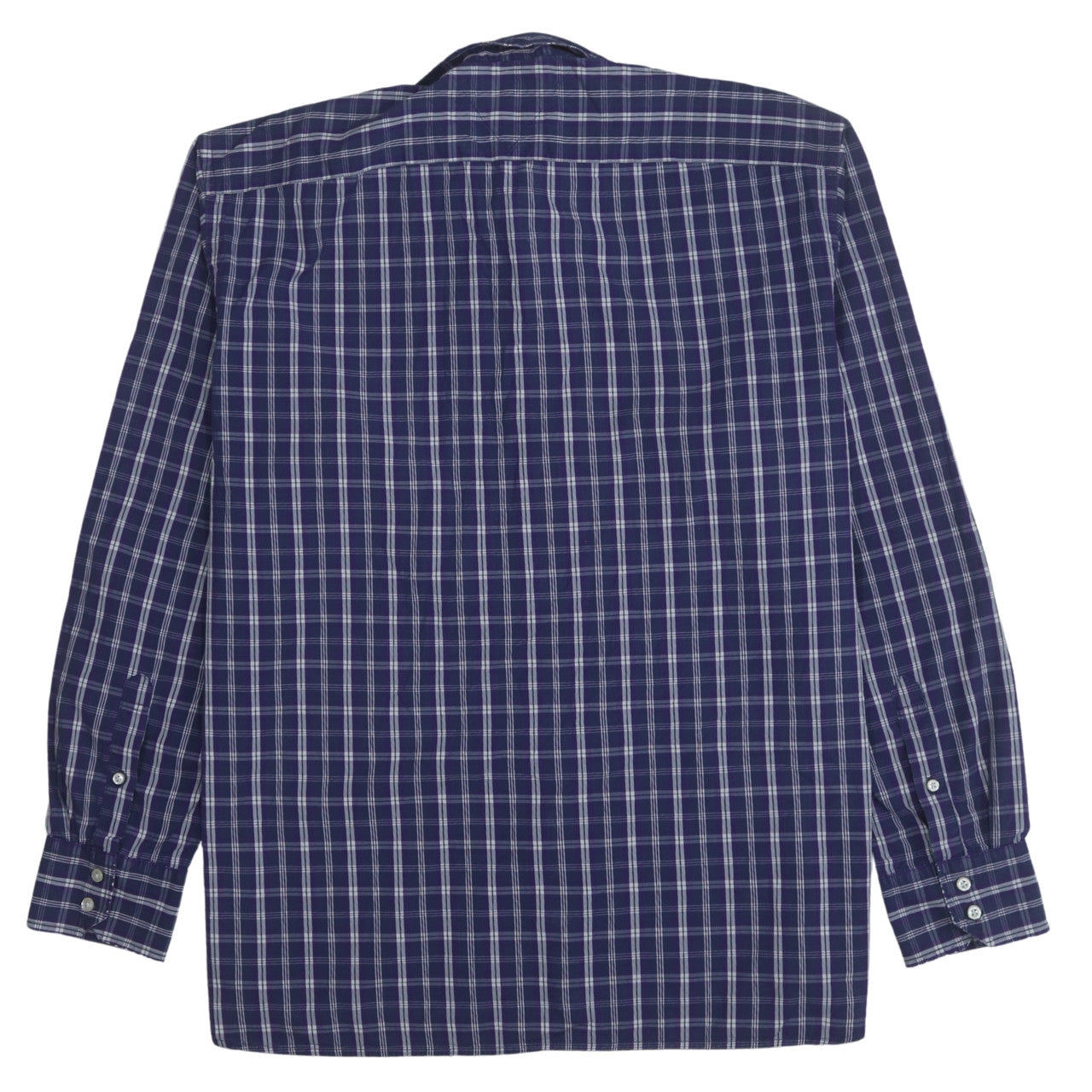 Tommy Hilfiger Men’s Blue Checked 2XL Long Sleeve Button-Up Shirt