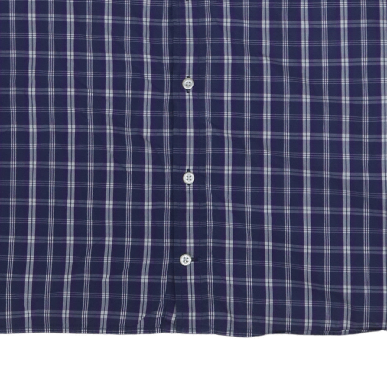 Tommy Hilfiger Men’s Blue Checked 2XL Long Sleeve Button-Up Shirt