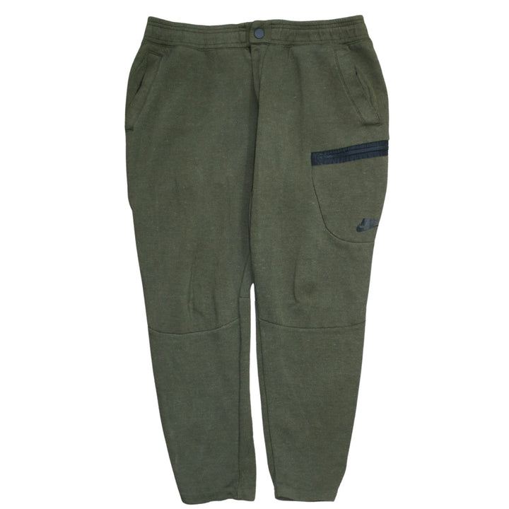 Nike Men's Green XL Jogger Trousers with Zip Pocket