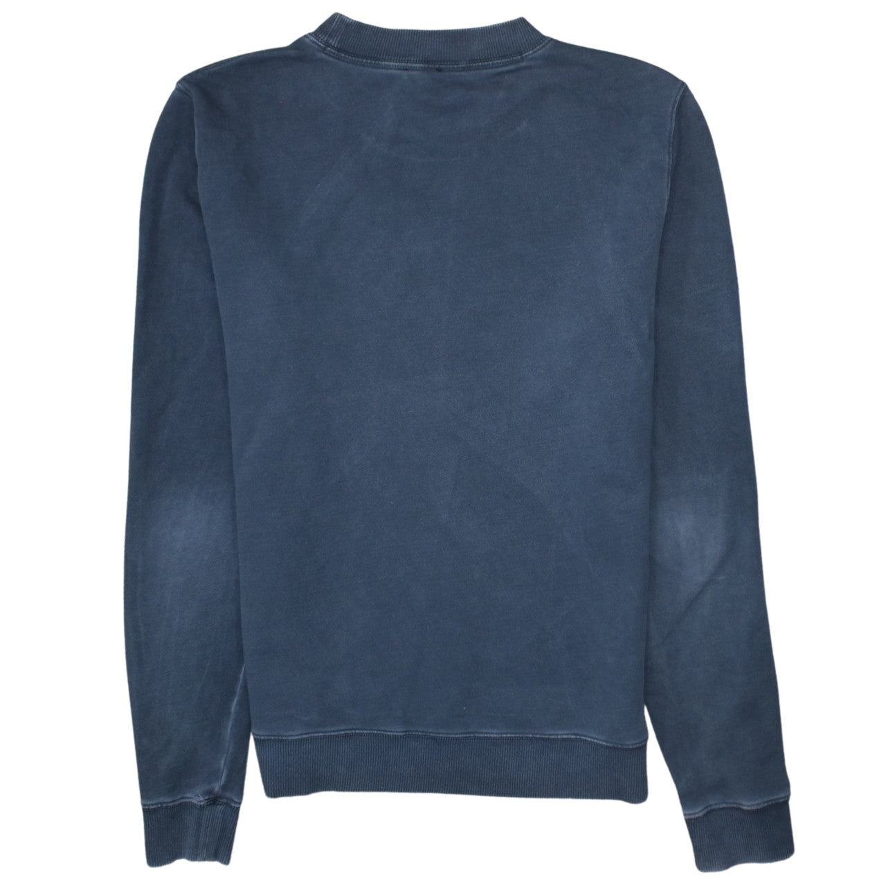 Hugo Boss Men's Blue Logo Crew Neck Cotton Sweatshirt Size M
