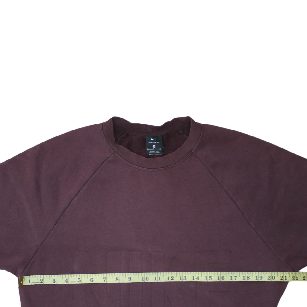 Nike Women’s Burgundy Dri-Fit Pullover Sweatshirt Size S Crew Neck