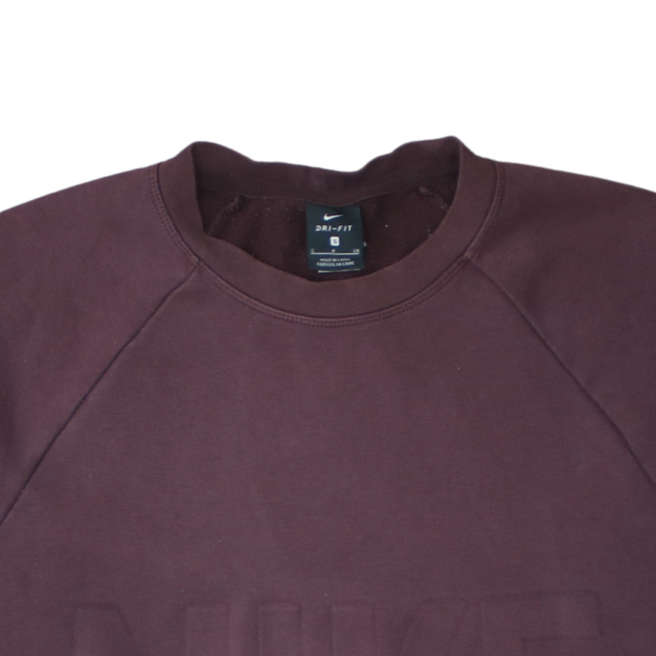 Nike Women’s Burgundy Dri-Fit Pullover Sweatshirt Size S Crew Neck