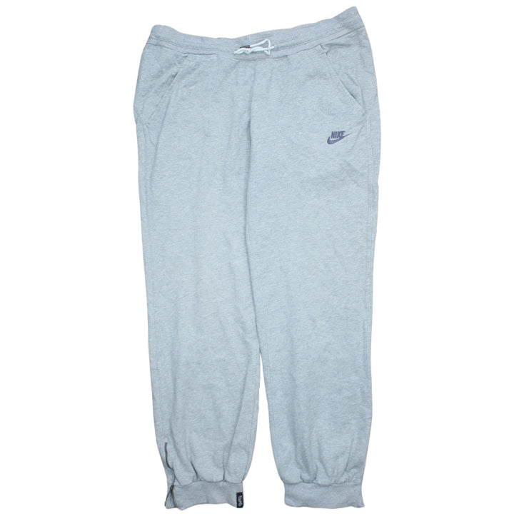 Nike Womens Grey L Sweatpants Tapered Fleece Casual Trousers