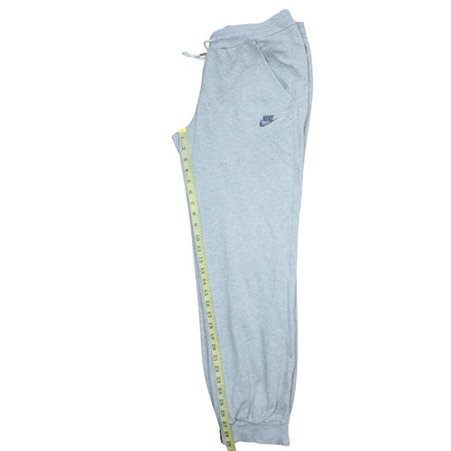 Nike Womens Grey L Sweatpants Tapered Fleece Casual Trousers