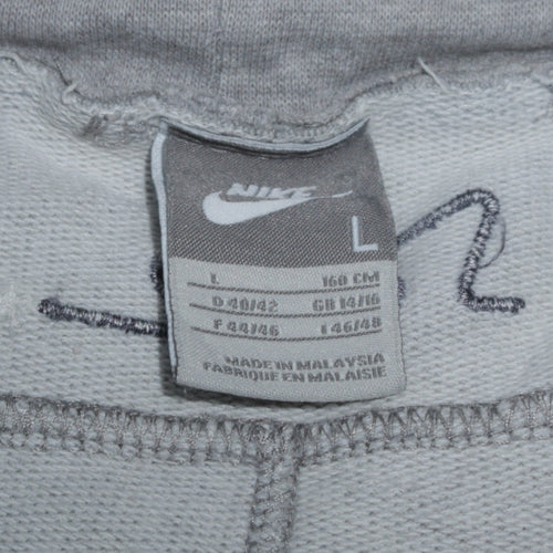 Nike Womens Grey L Sweatpants Tapered Fleece Casual Trousers