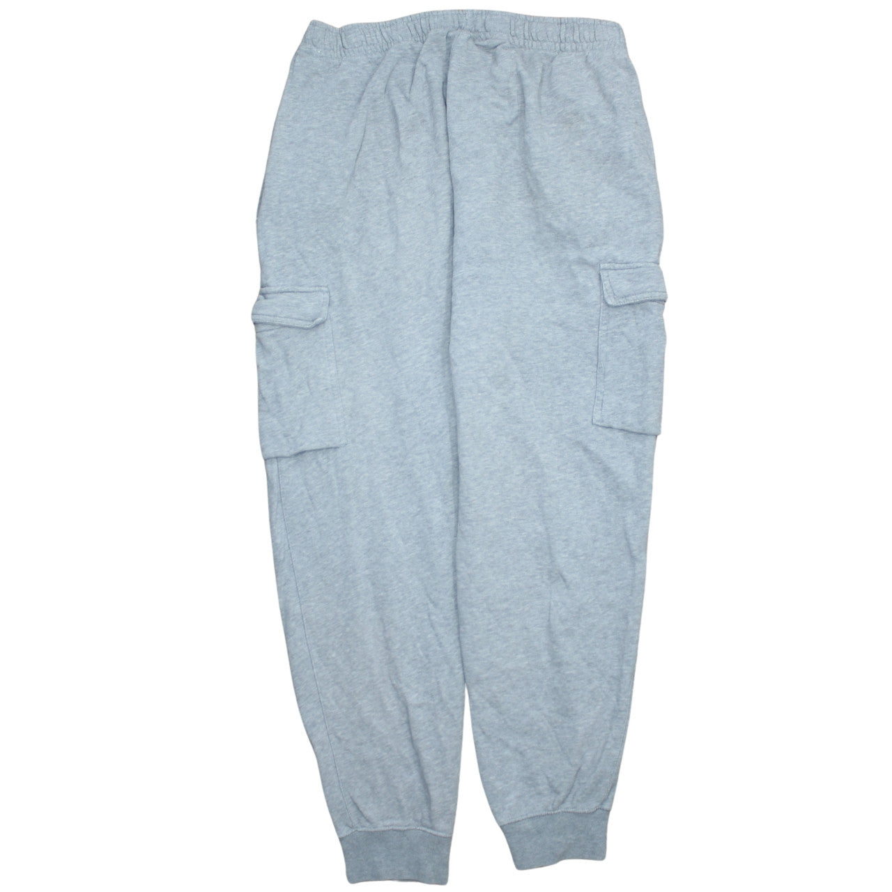 Nike Women's Grey Cargo Jogger Trousers Large Fleece Regular Fit