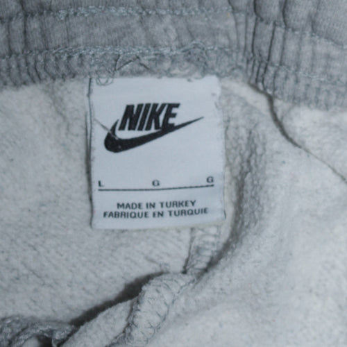 Nike Women's Grey Cargo Jogger Trousers Large Fleece Regular Fit