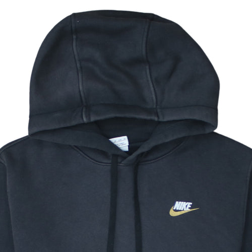 Nike Women Black XS Pullover Hoodie with Logo and Pockets