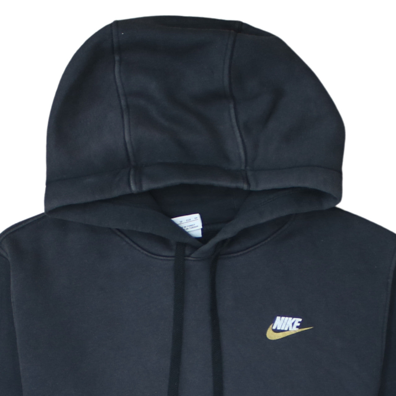 Nike Women Black XS Pullover Hoodie with Logo and Pockets