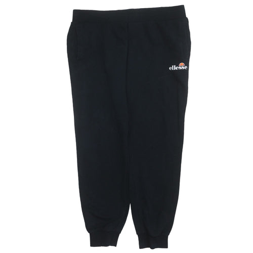 Ellesse Women's Black Size 16 Fleece Sweatpants Joggers