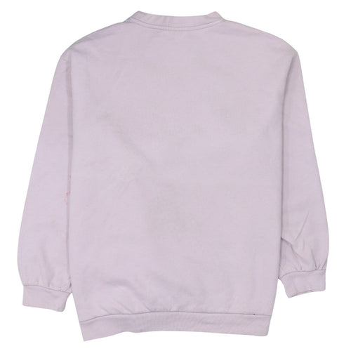 Levi's Womens Lilac Logo Pullover Sweatshirt L Crew Neck