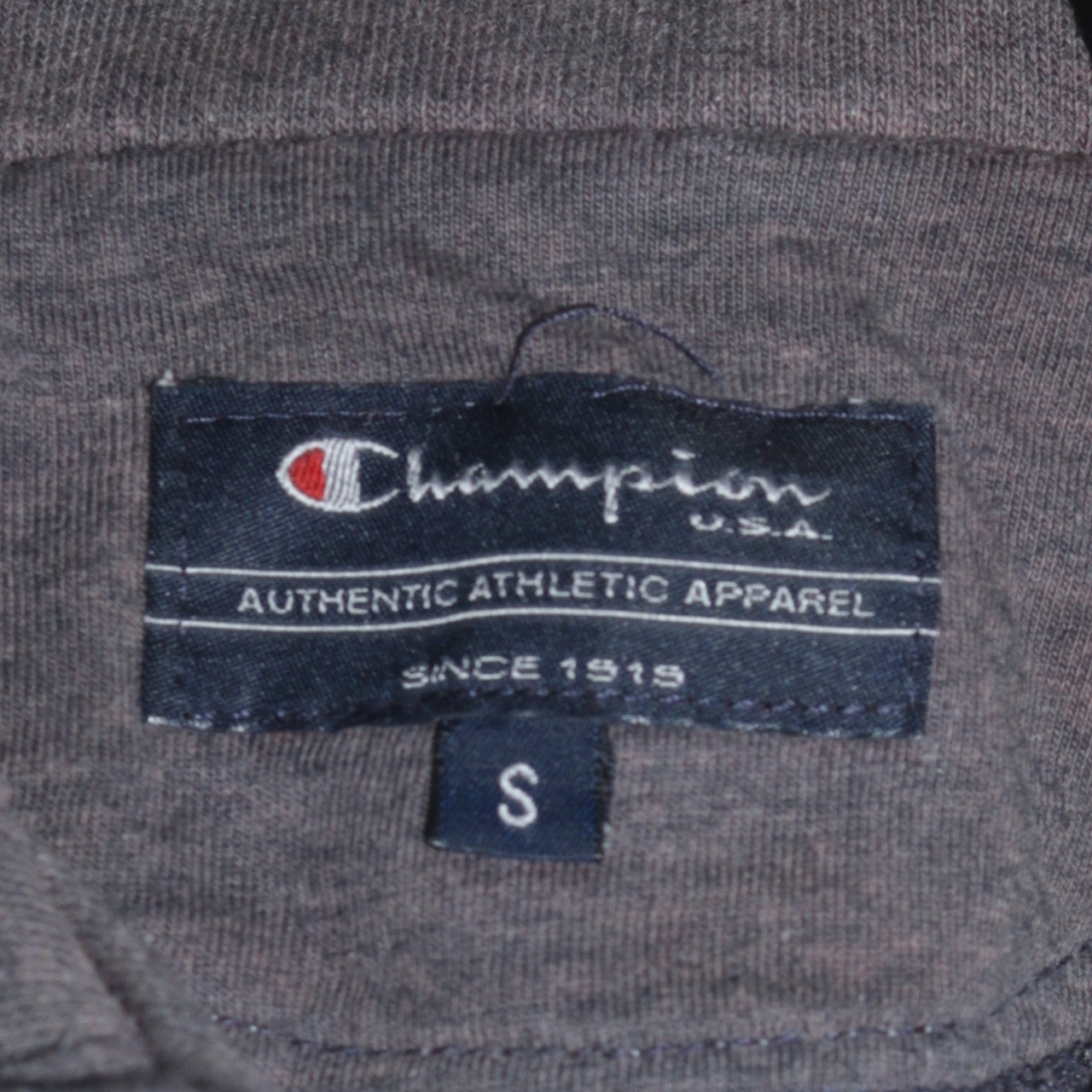 Champion Men's Blue 1/4 Zip Pullover Sweatshirt Size S