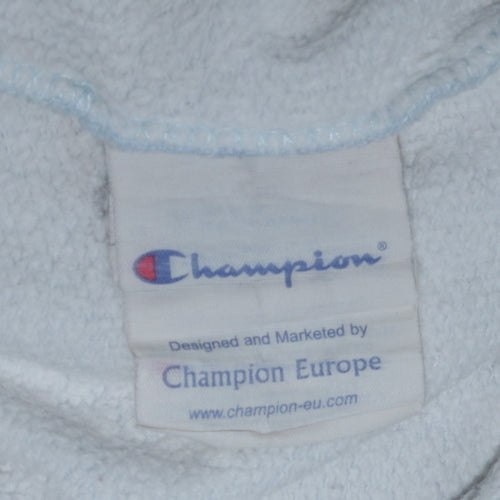 Champion Men's Blue 1/4 Zip Pullover Sweatshirt Size S