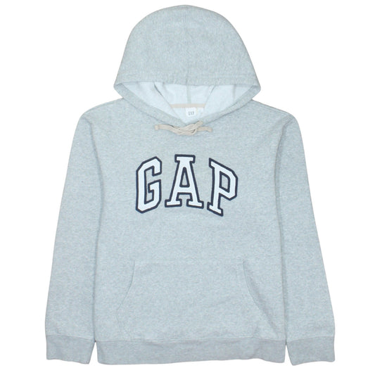 GAP Women's Grey Small Pullover Hoodie Sweatshirt with Logo