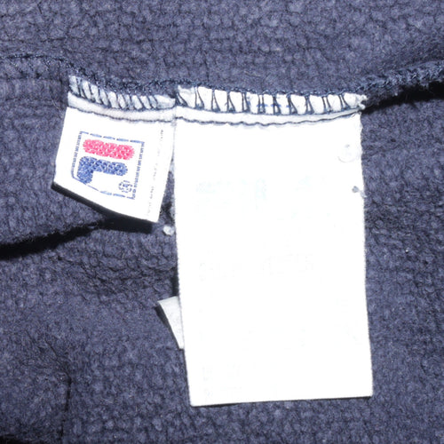 Fila Womens Navy Blue Logo Sweatshirt Size 6 Classic Pullover