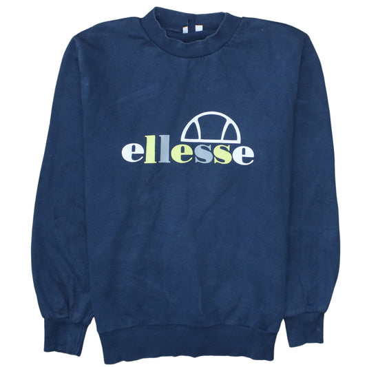 Ellesse Men's Blue XL Pullover Logo Sweatshirt Regular Fit
