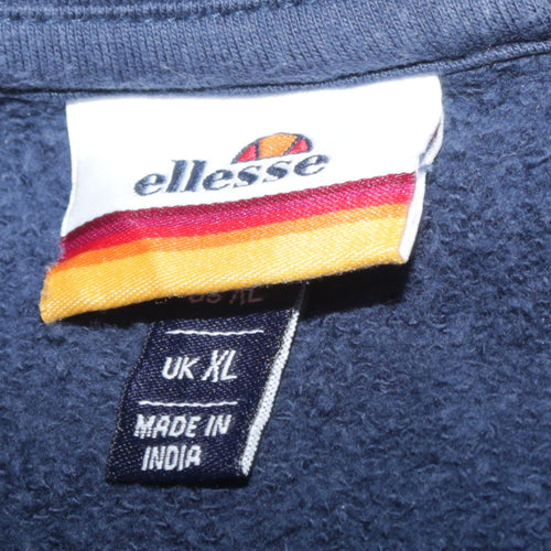 Ellesse Men's Blue XL Pullover Logo Sweatshirt Regular Fit
