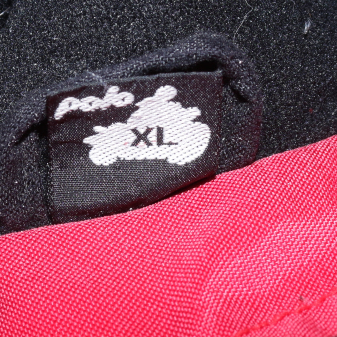 Polo Men's Red Black XL Motorcycle Jacket Waterproof Padded Belted