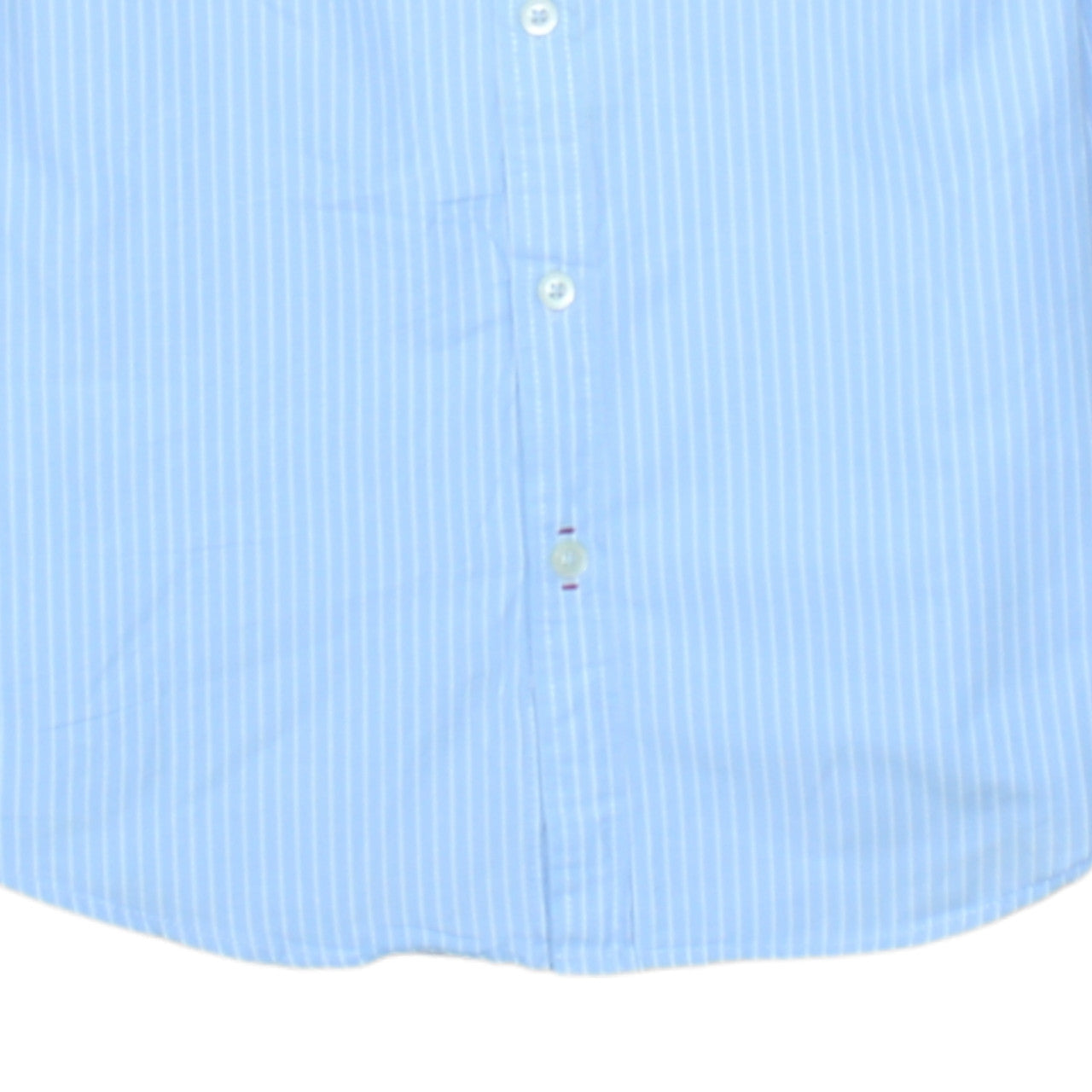 Napapijri Men's Blue Striped Button-Down Cotton Shirt Size S