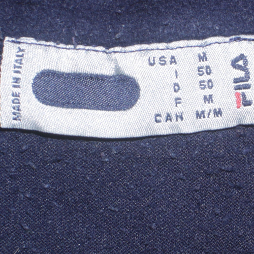 Fila Men's Blue Fleece 1/4 Zip Pullover Sweatshirt M