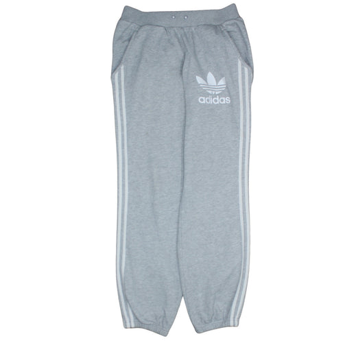 Adidas Men's Grey Regular Fit Logo Sweatpants Size S