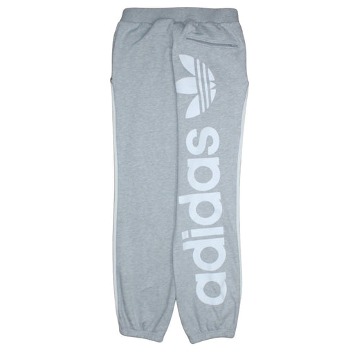 Adidas Men's Grey Regular Fit Logo Sweatpants Size S