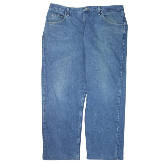 Wrangler Men's Blue Relaxed Fit Straight Leg Denim Jeans 40x30