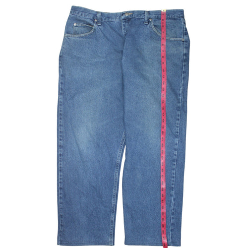 Wrangler Men's Blue Relaxed Fit Straight Leg Denim Jeans 40x30
