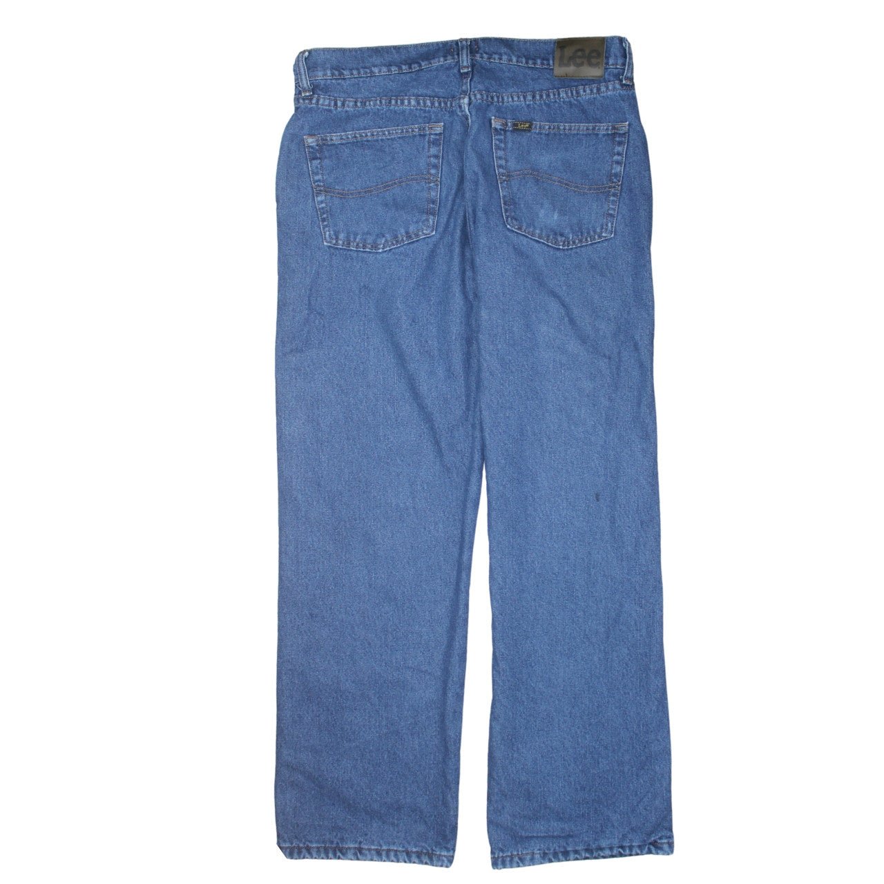 Lee Men's Blue Relaxed Fit Straight Leg Denim Jeans 33x30