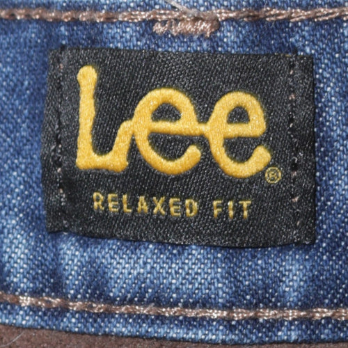 Lee Men's Blue Relaxed Fit Straight Leg Denim Jeans 33x30