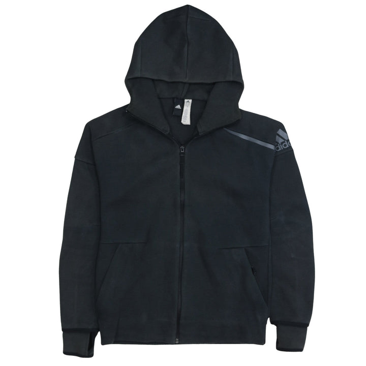 Adidas Men's Black Full Zip Hoodie Size S Gym Training Sweater