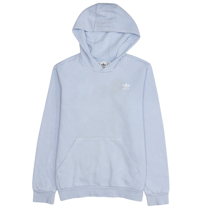 Adidas Girls Blue Pullover Hoodie Size 13-14 Years Logo Sweatshirt