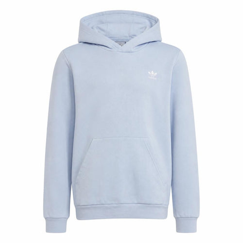 Adidas Girls Blue Pullover Hoodie Size 13-14 Years Logo Sweatshirt