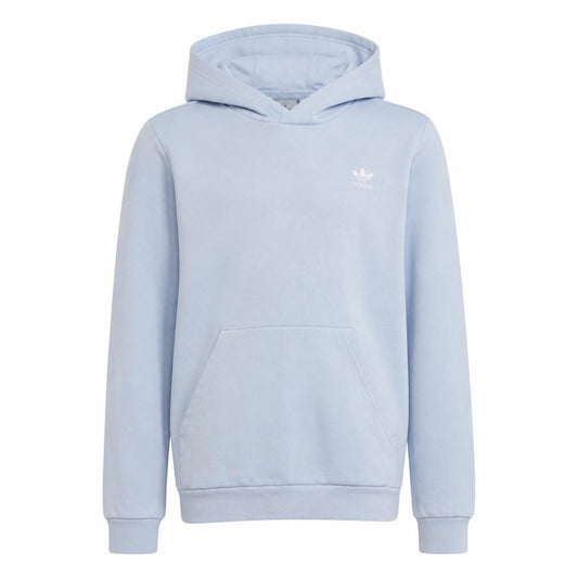 Adidas Girls Blue Pullover Hoodie Size 13-14 Years Logo Sweatshirt