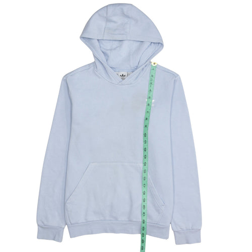 Adidas Girls Blue Pullover Hoodie Size 13-14 Years Logo Sweatshirt