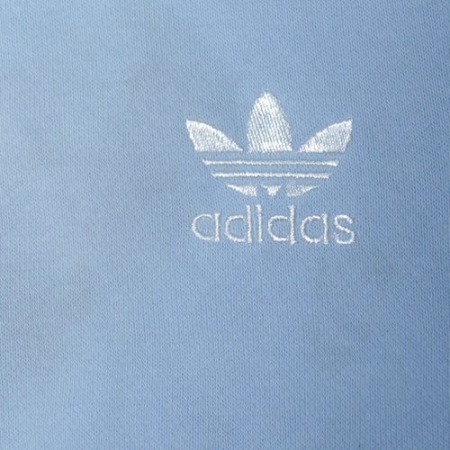 Adidas Girls Blue Pullover Hoodie Size 13-14 Years Logo Sweatshirt