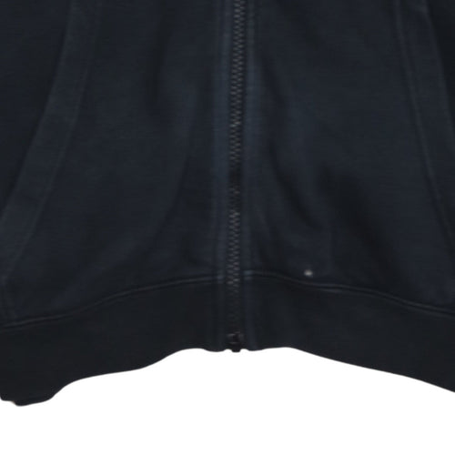 Nike Men's Black Full Zip Hoodie Small Cotton Fleece