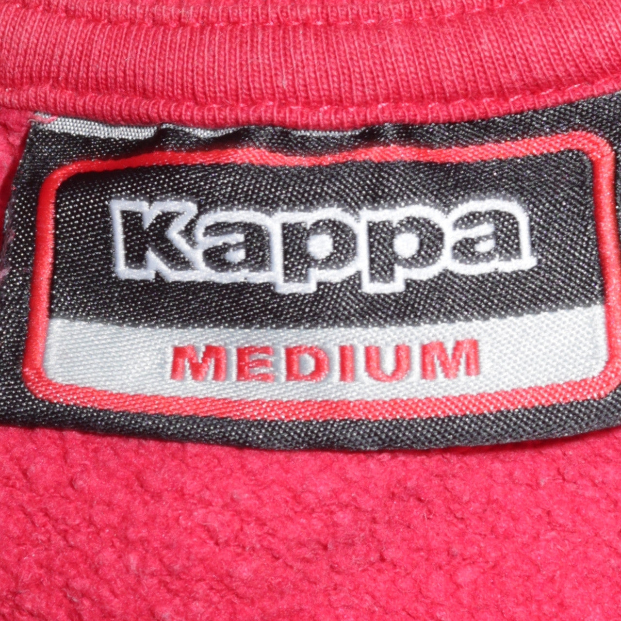 Kappa Mens Red Logo Pullover Sweatshirt Medium Crew Neck