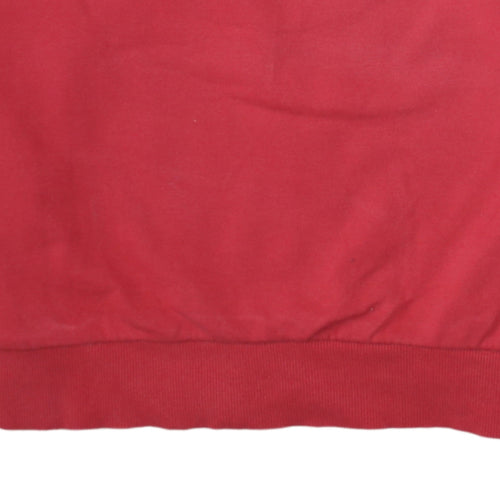 Kappa Mens Red Logo Pullover Sweatshirt Medium Crew Neck