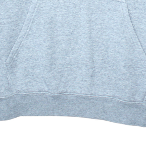 Champion Men Grey Pullover Hoodie L Regular Fleece Sports Logo