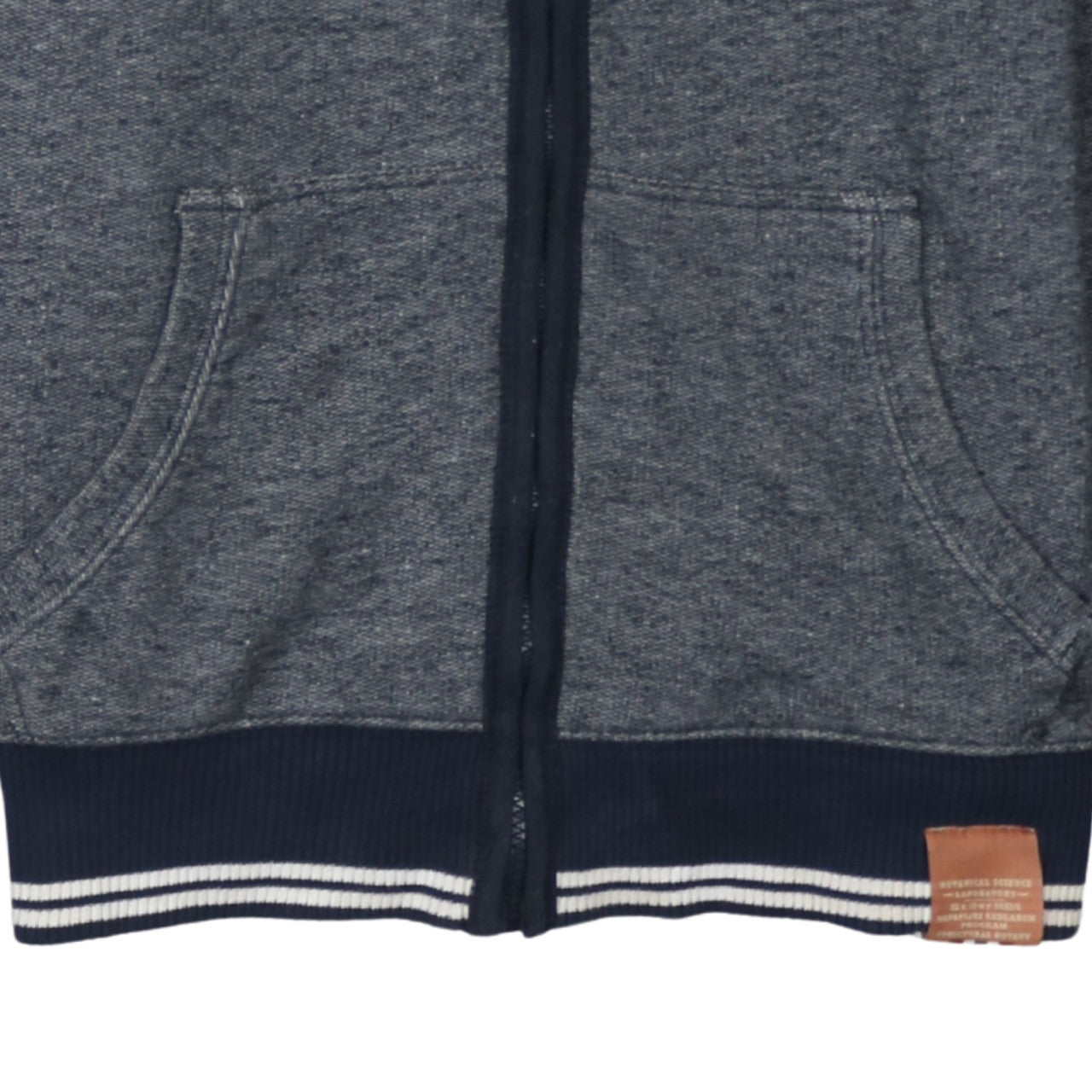 Napapijri Men's Grey Full Zip Hoodie XL Logo Outdoor Style