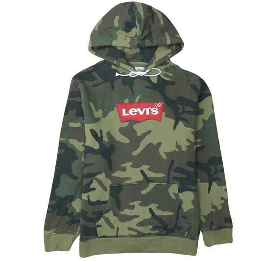 Levi's Men's Green Camouflage Pullover Hoodie XL Army Style