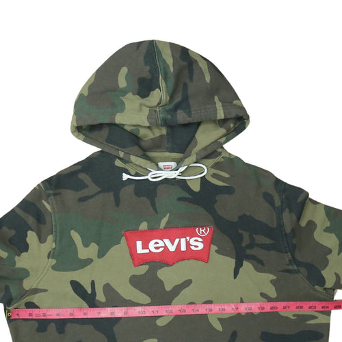 Levi's Men's Green Camouflage Pullover Hoodie XL Army Style