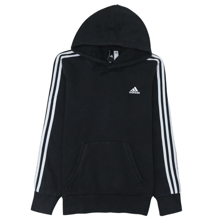 Adidas Men's Black Pullover Hoodie Small Fleece Lined Sport Style